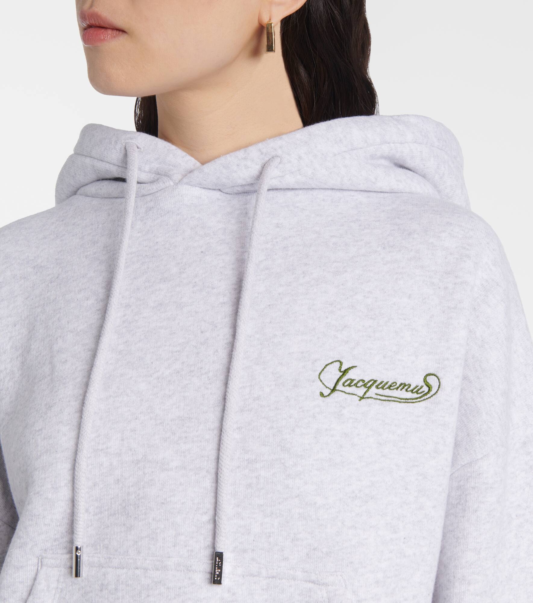 Corto logo cotton fleece hoodie - 4