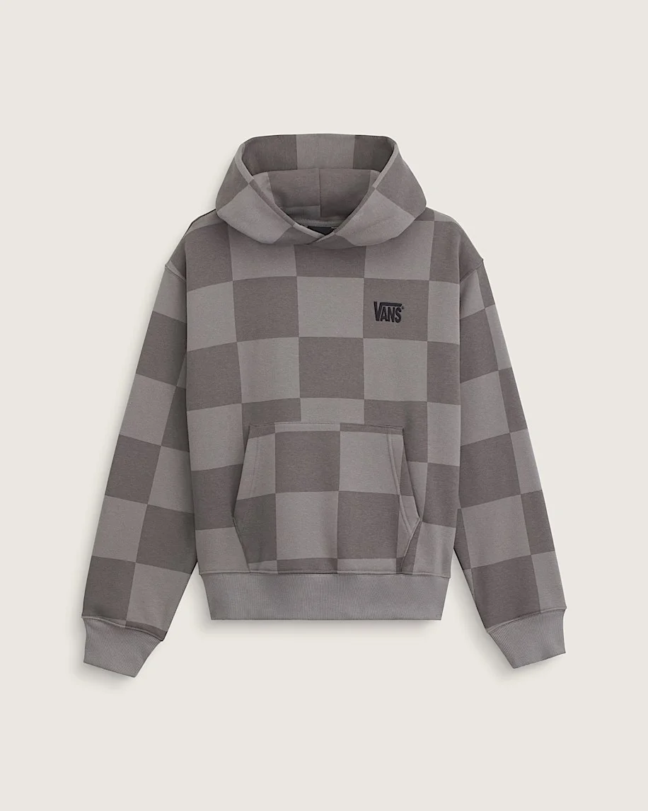Stretch Logo Checkerboard Pullover Hoodie - 1