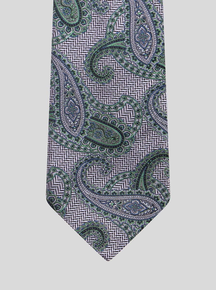 PAISLEY SILK JACQUARD TIE - 3