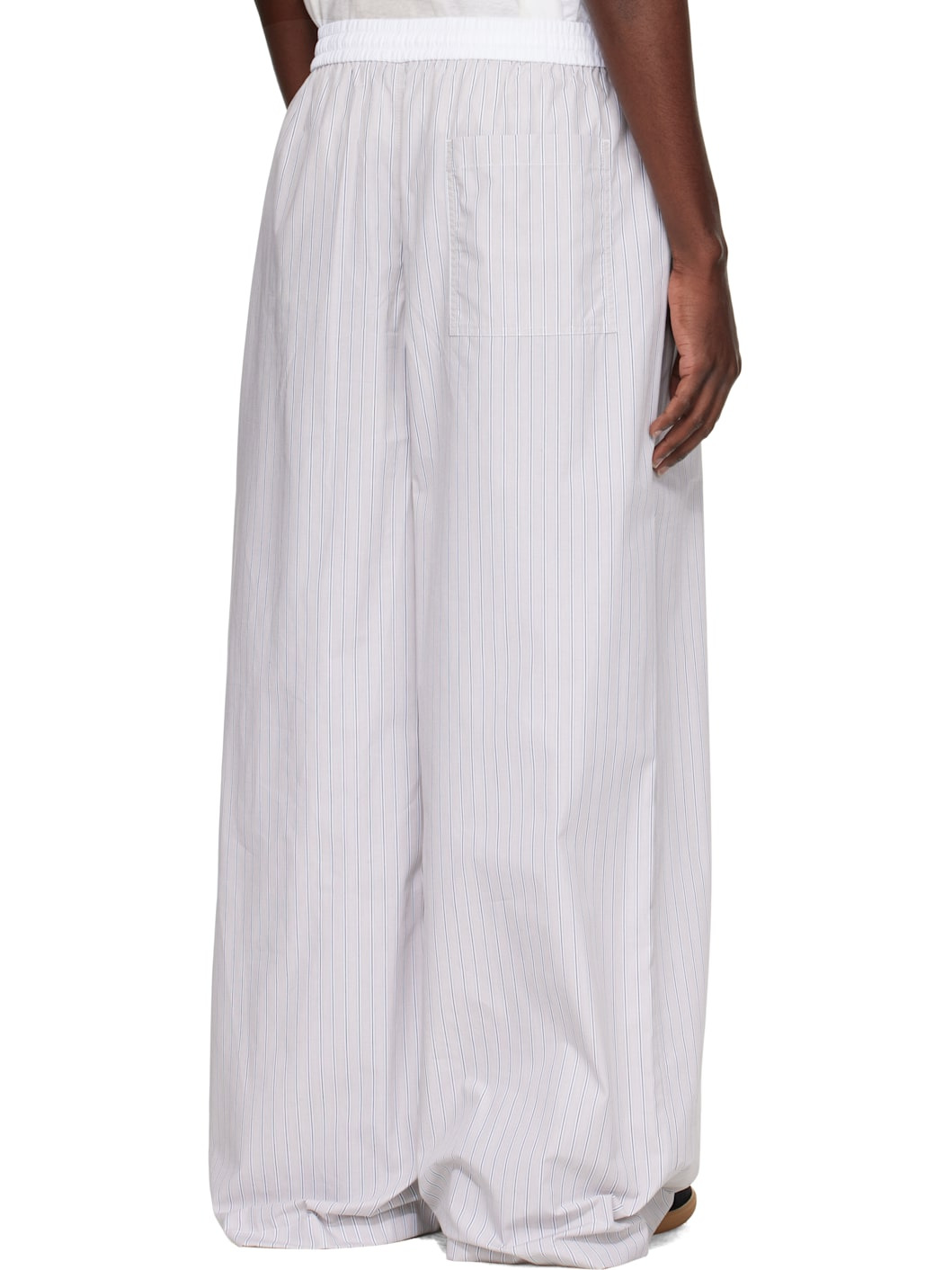 Gray Striped Trousers - 3