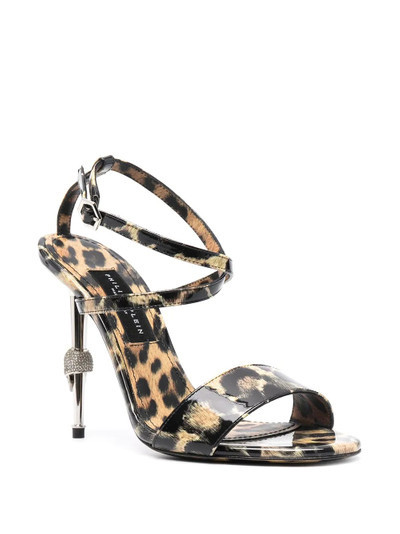 PHILIPP PLEIN leopard-print strappy sandals outlook