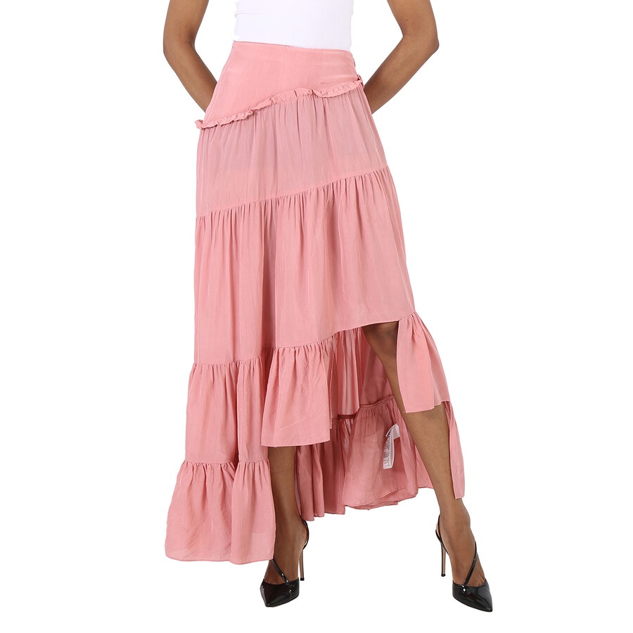 3.1 Phillip Lim Ladies Dusty Pink Full Gathered Asymmetrical Skirt - 3