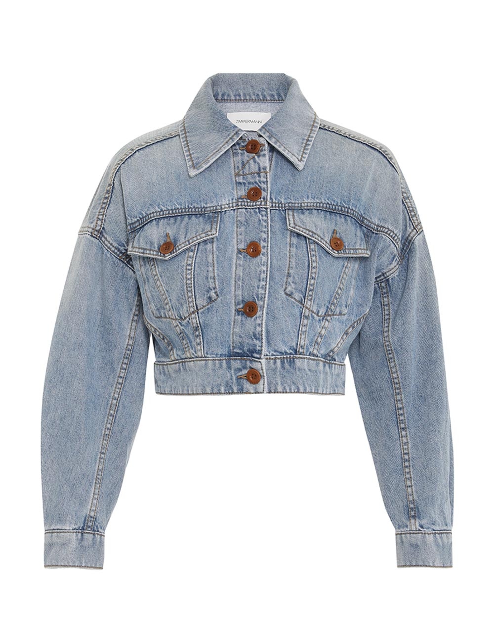 RAIE CROPPED DENIM JACKET - 1