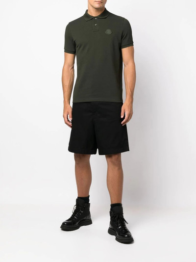 Moncler logo-patch short-sleeve polo shirt outlook