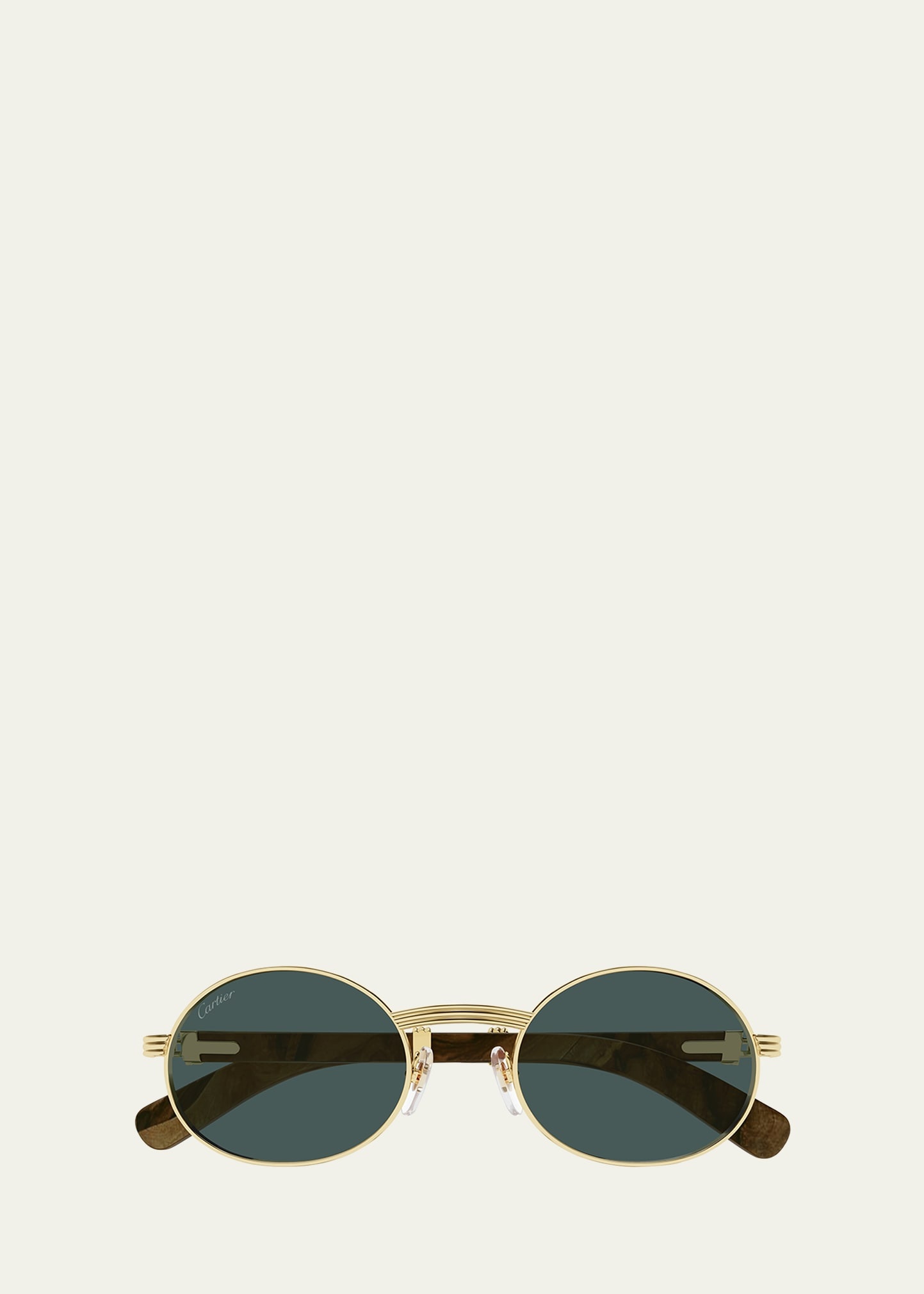 Men's Metal Round Sunglasses - 1