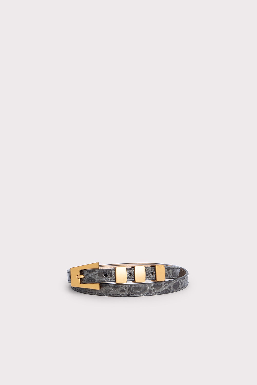 Vic Cement Circular Croco Embossed Leather - 1