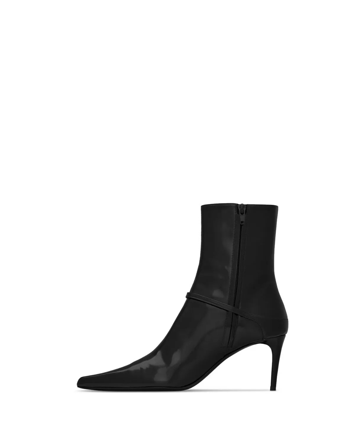 Vendome Booties in Glazed Leather - 2