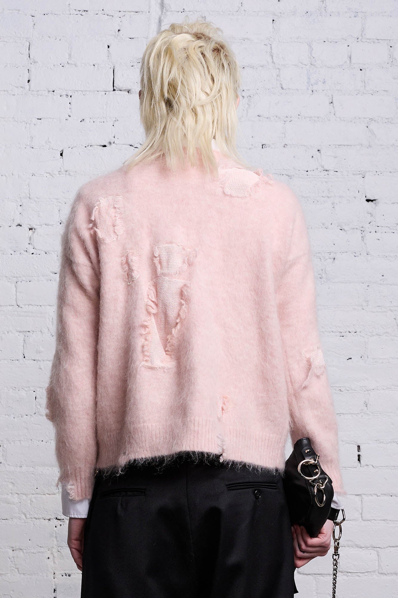 SHRUNKEN DECONSTRUCTED CREWNECK - LIGHT PINK - 7