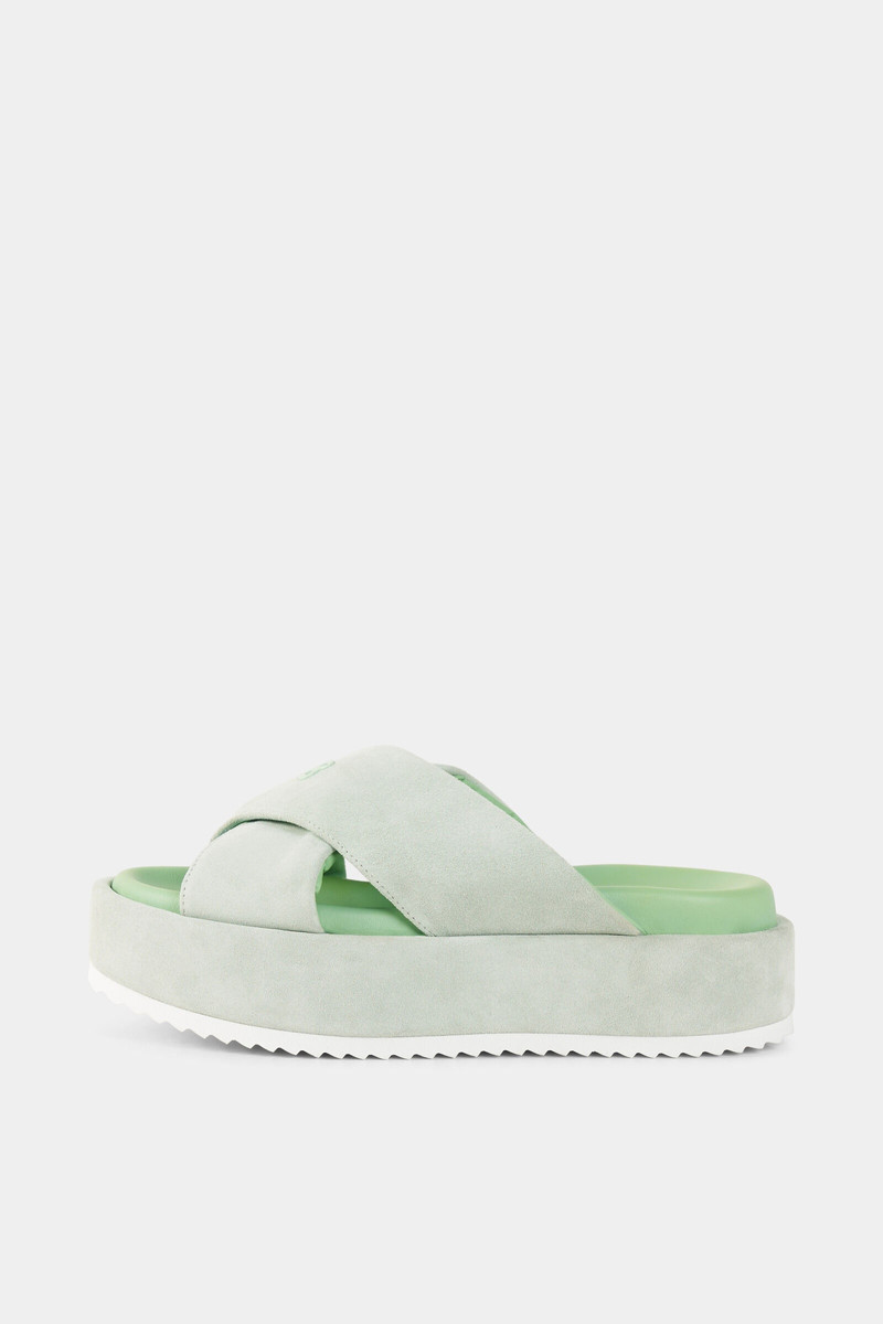 Sorrento platform sandals in Mint 1
