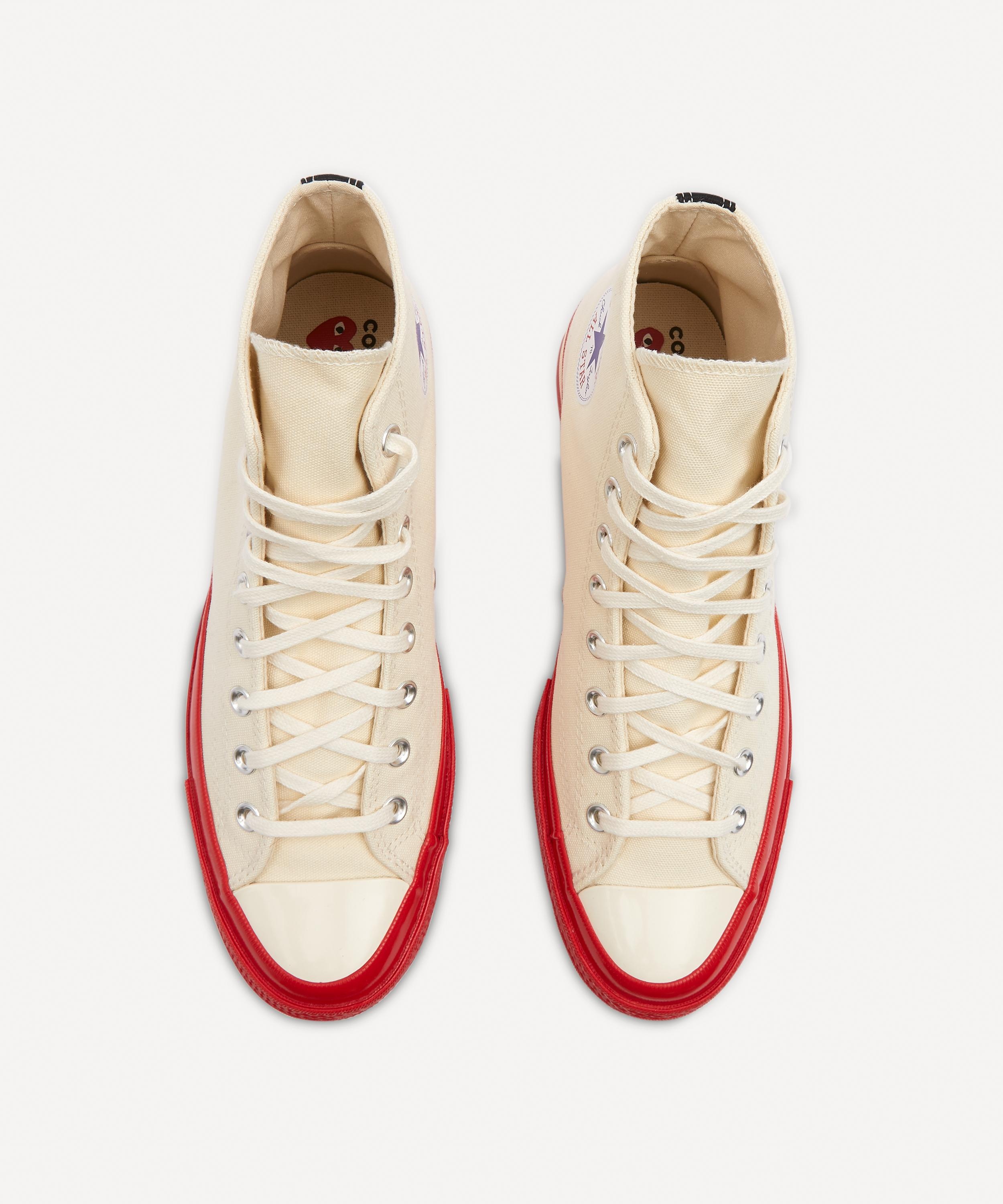 x Converse 70s Hi-Top Red Sole Canvas Trainers - 3