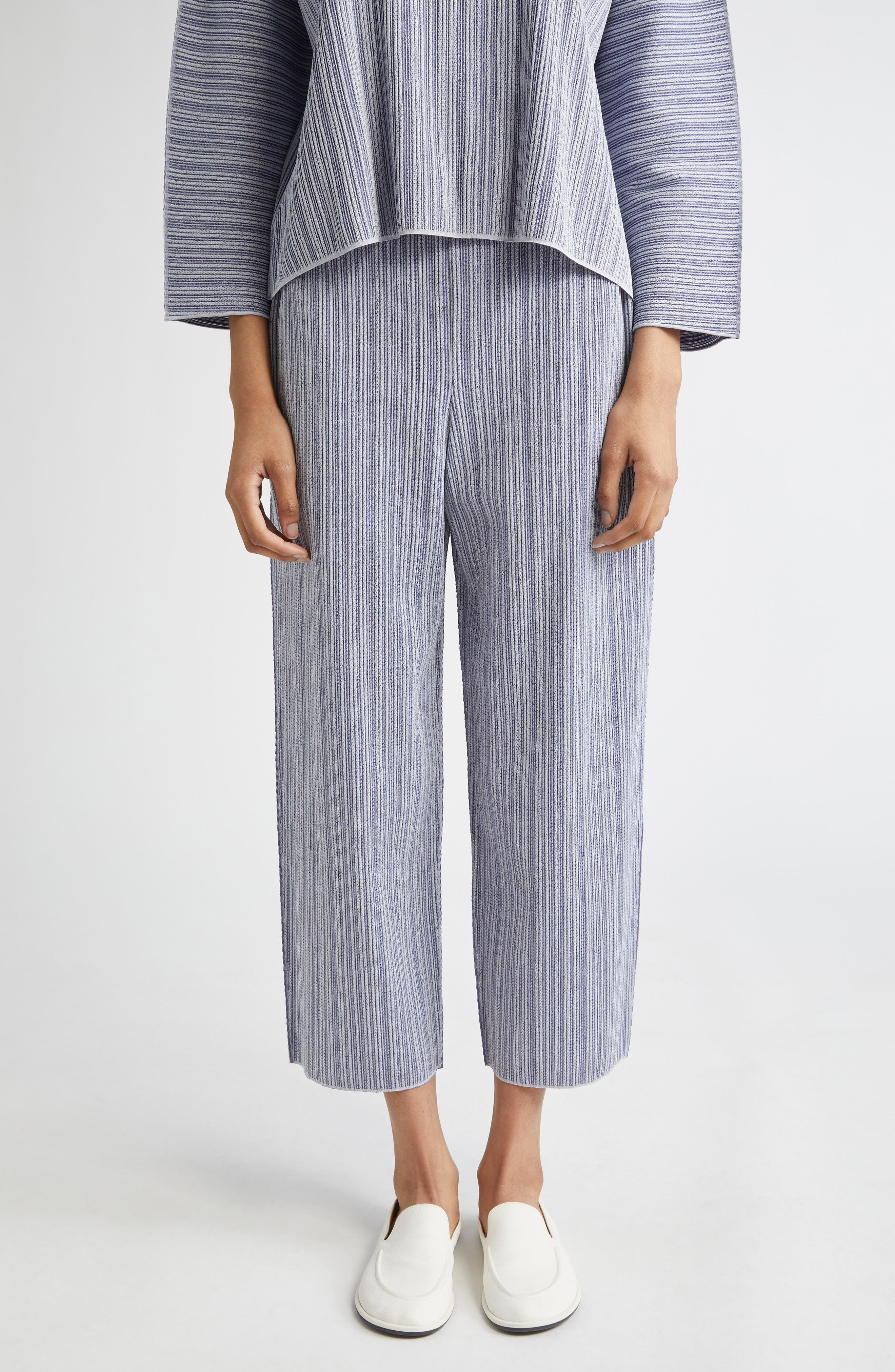 Pleats Please Issey Miyake A-POC Crop Pants in Blue at Nordstrom - 1