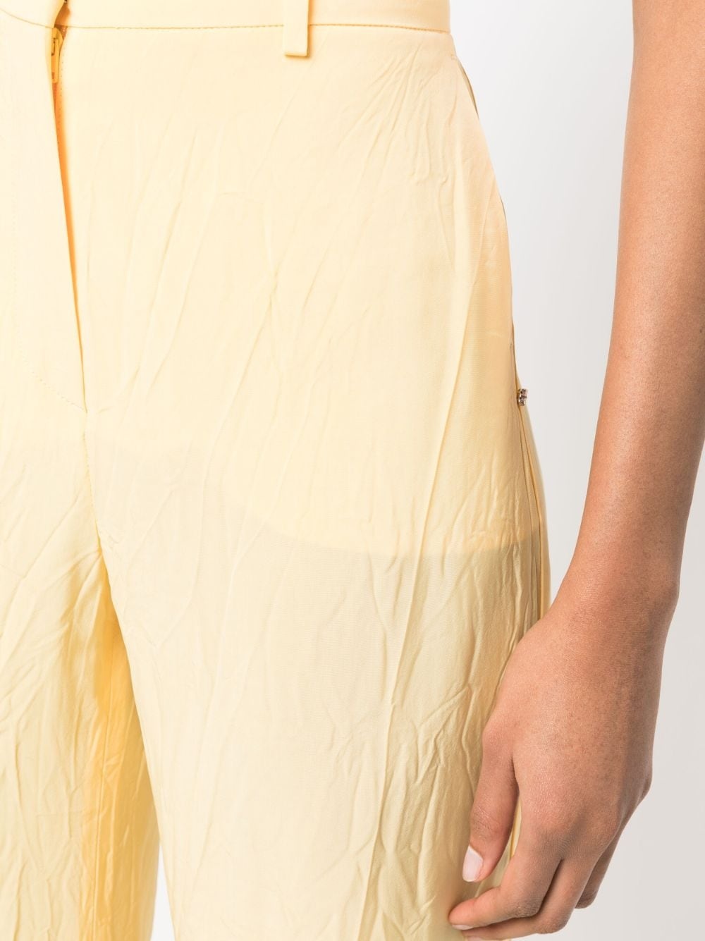 high-waist flared trousers - 5
