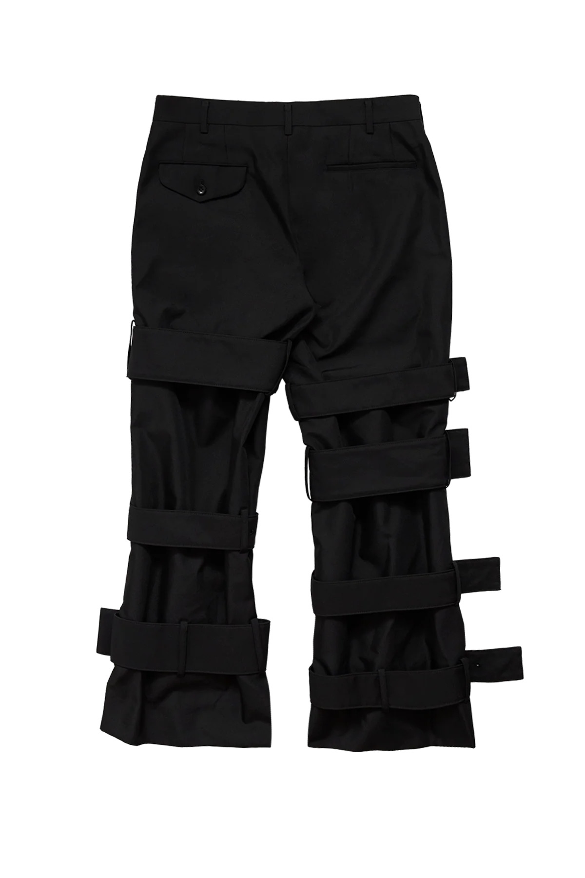 Cdg Homme Plus Trousers With Buckles Black - 4