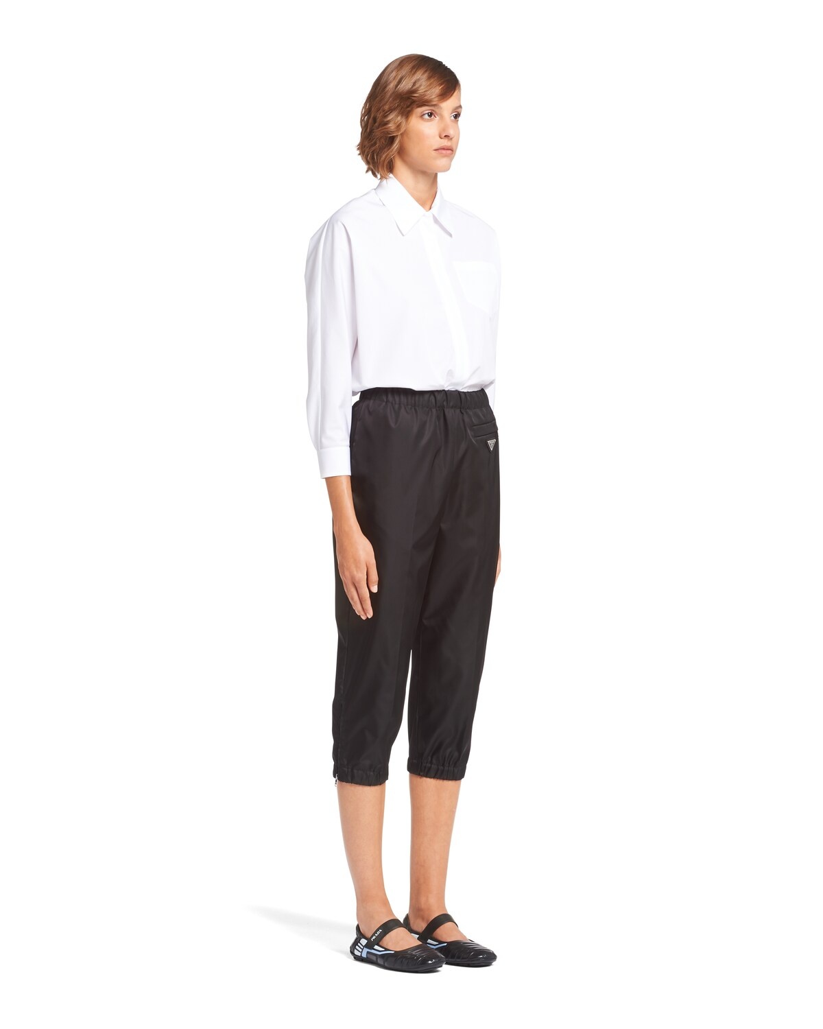 Re-Nylon Gabardine Capri pants - 3