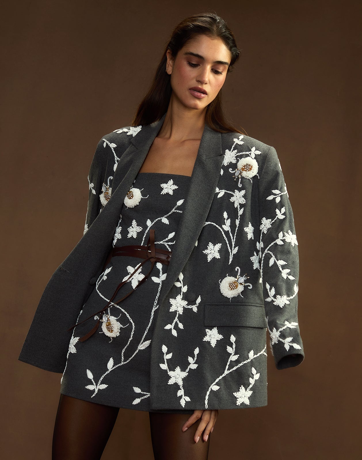 Fleur Embellished Blazer - 3