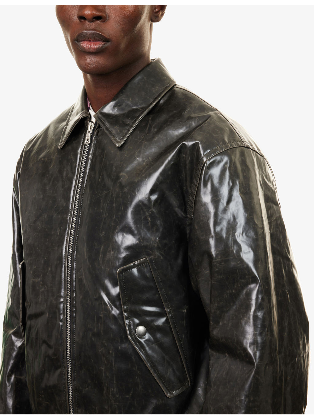 Venlo 2184 Long-Sleeve Coated-Cotton Blend Jacket - 5
