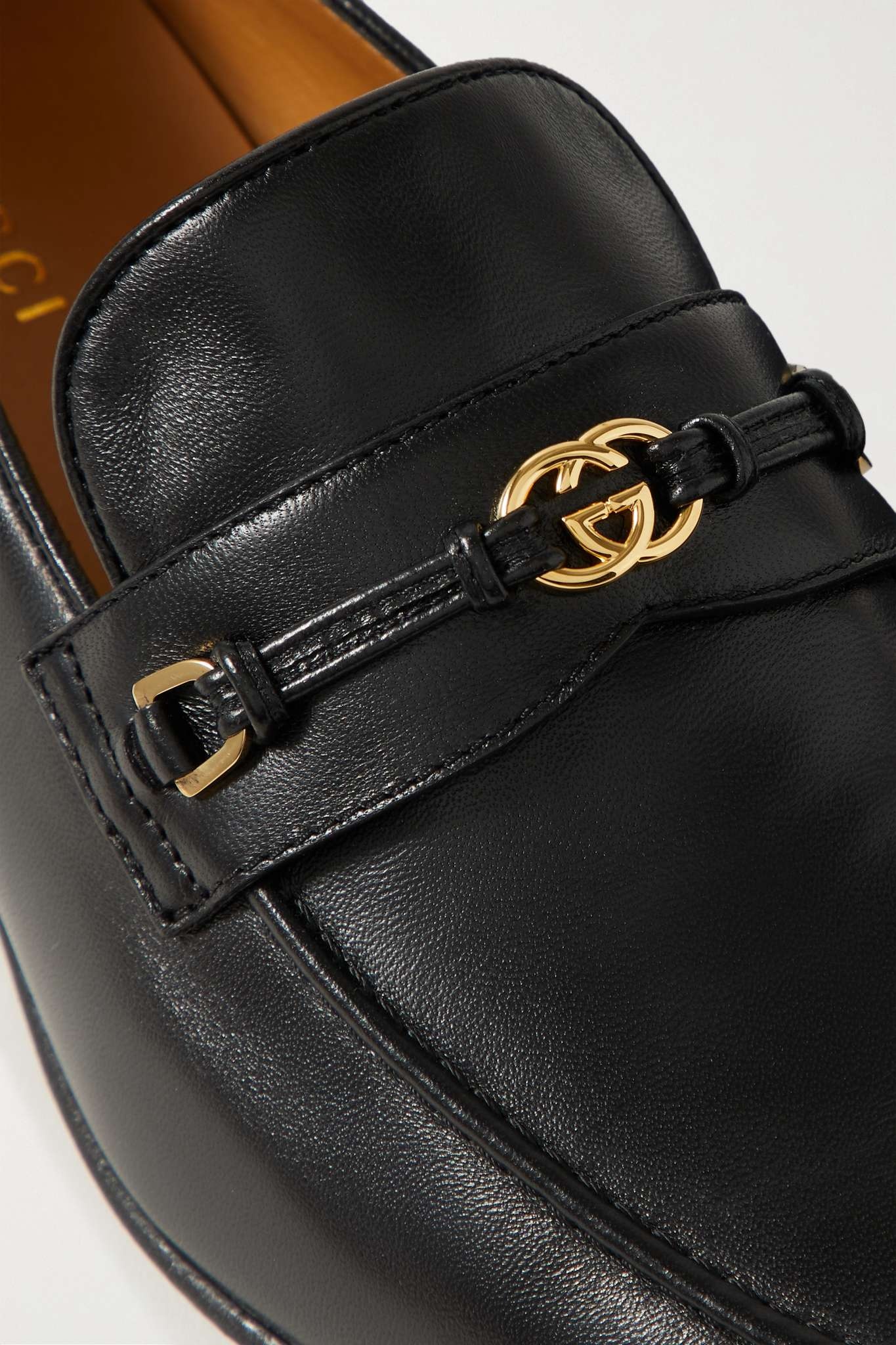 Logo-embellished horsebit-detailed leather loafers - 4