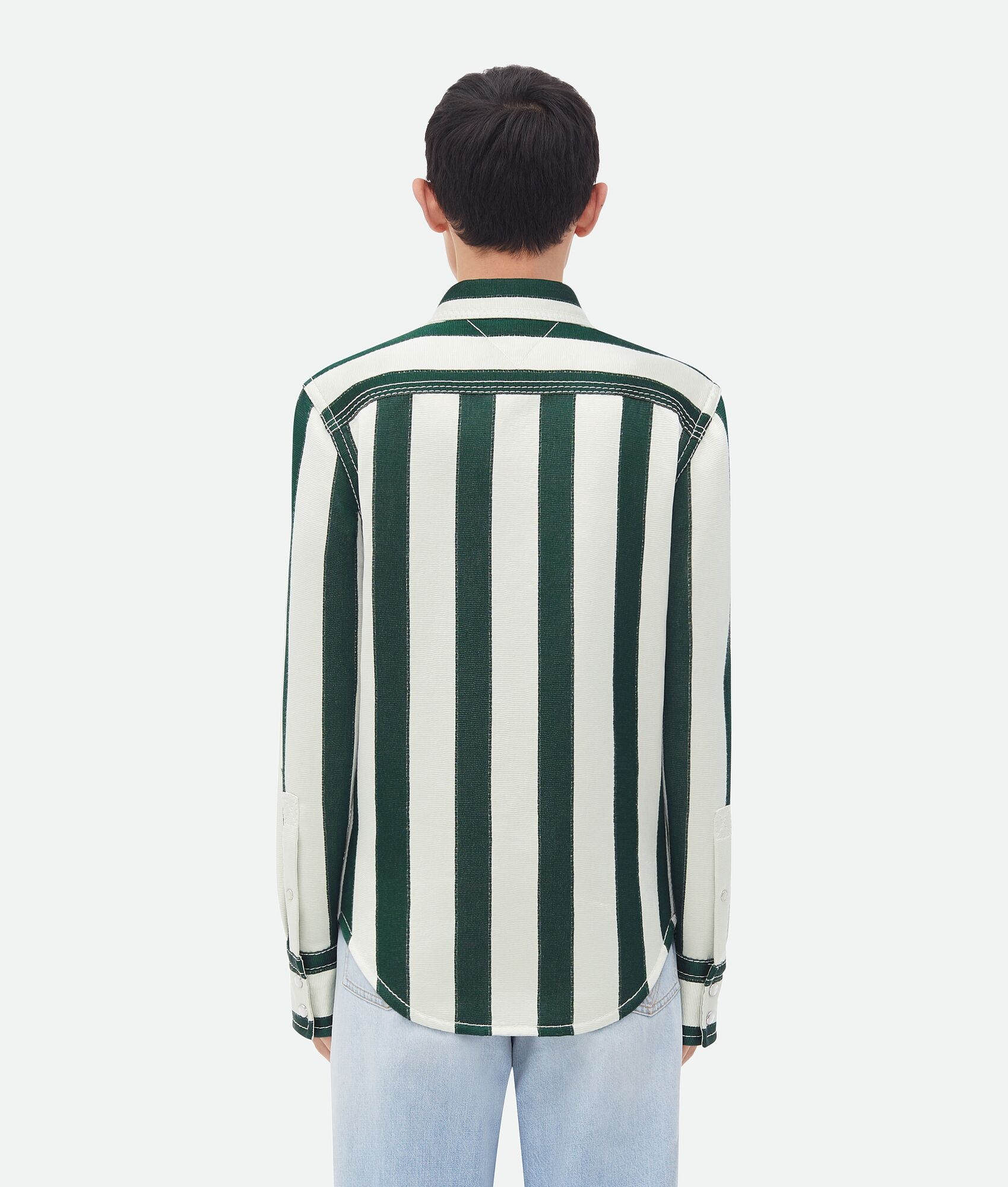 Striped Cotton Viscose Shirt - 3