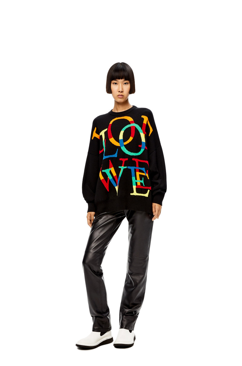 Loewe LOEWE love sweater in wool outlook