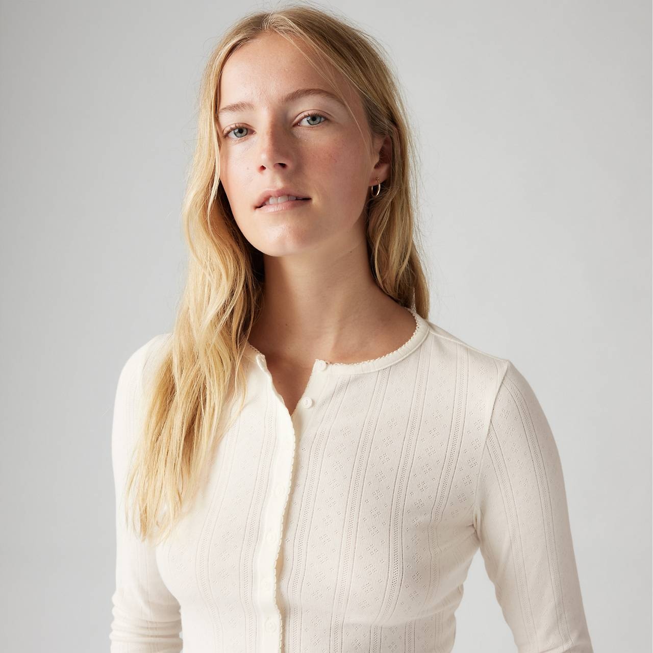 DRY GOODS WOMEN'S POINTELLE LONG SLEEVE T-SHIRT - 5