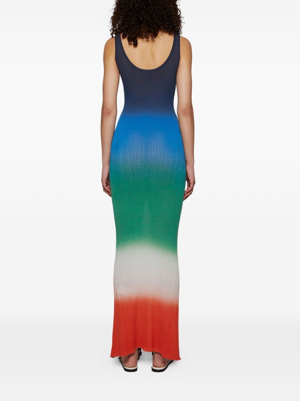 gradient-effect maxi dress - 4