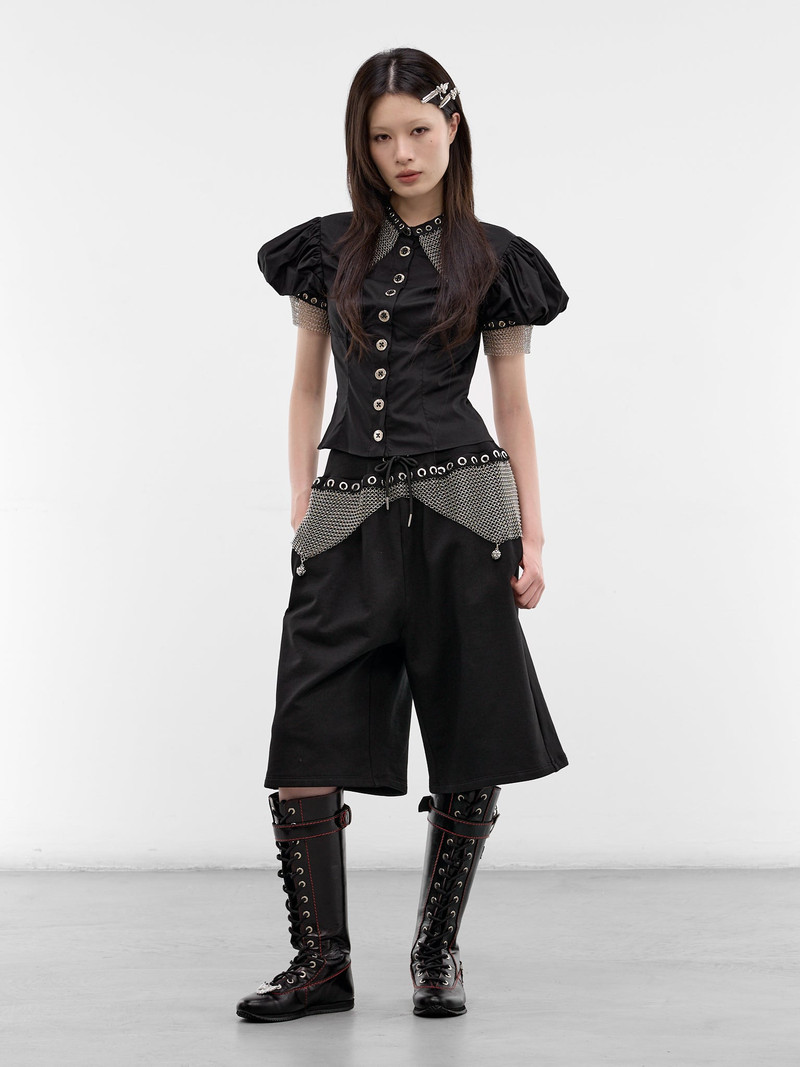 Chopova Lowena Black Titan Chainmail Blouse outlook