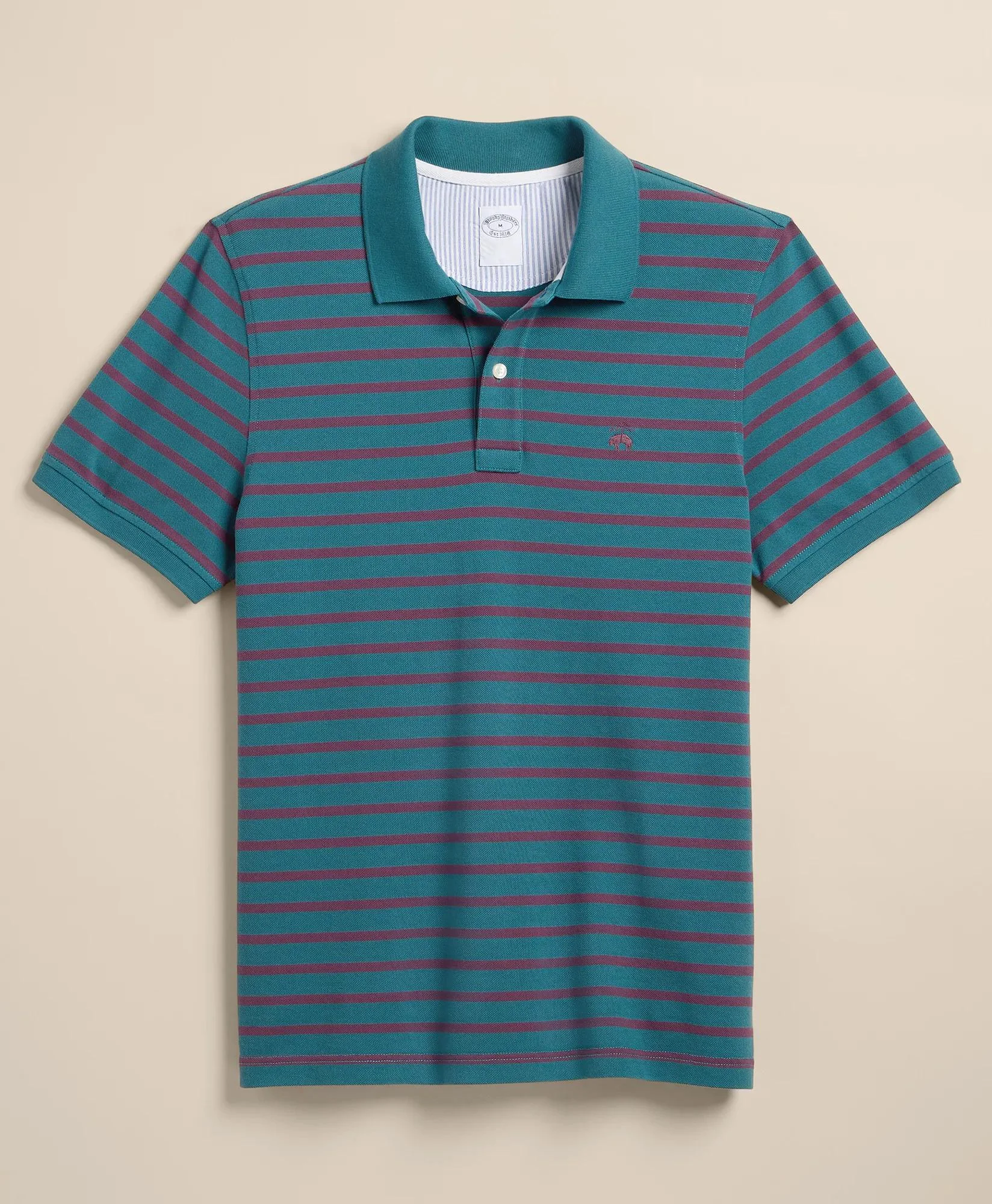 Golden Fleece® Stretch Supima® Cotton Short-Sleeve Striped Polo - 1