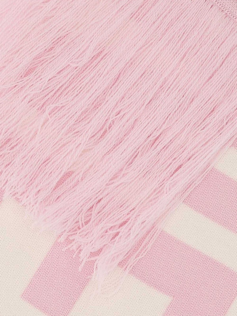 VETEMENTS logo fringed scarf outlook