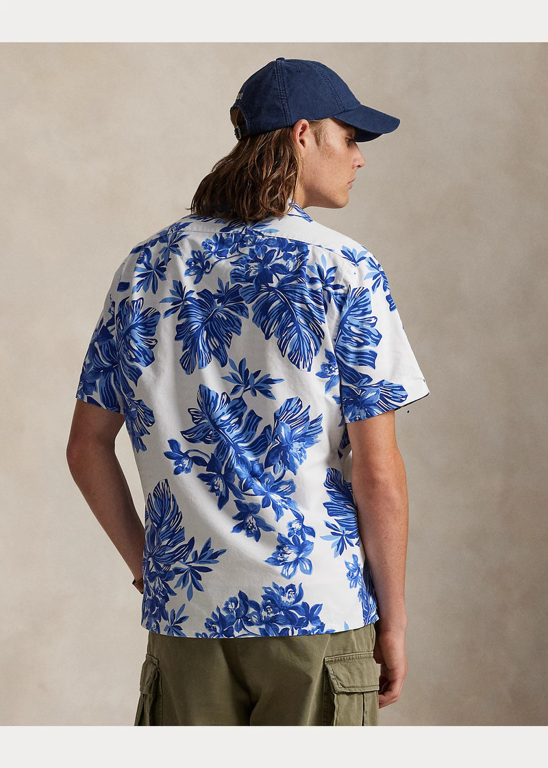Classic Fit Tropical-Print Camp Shirt 4