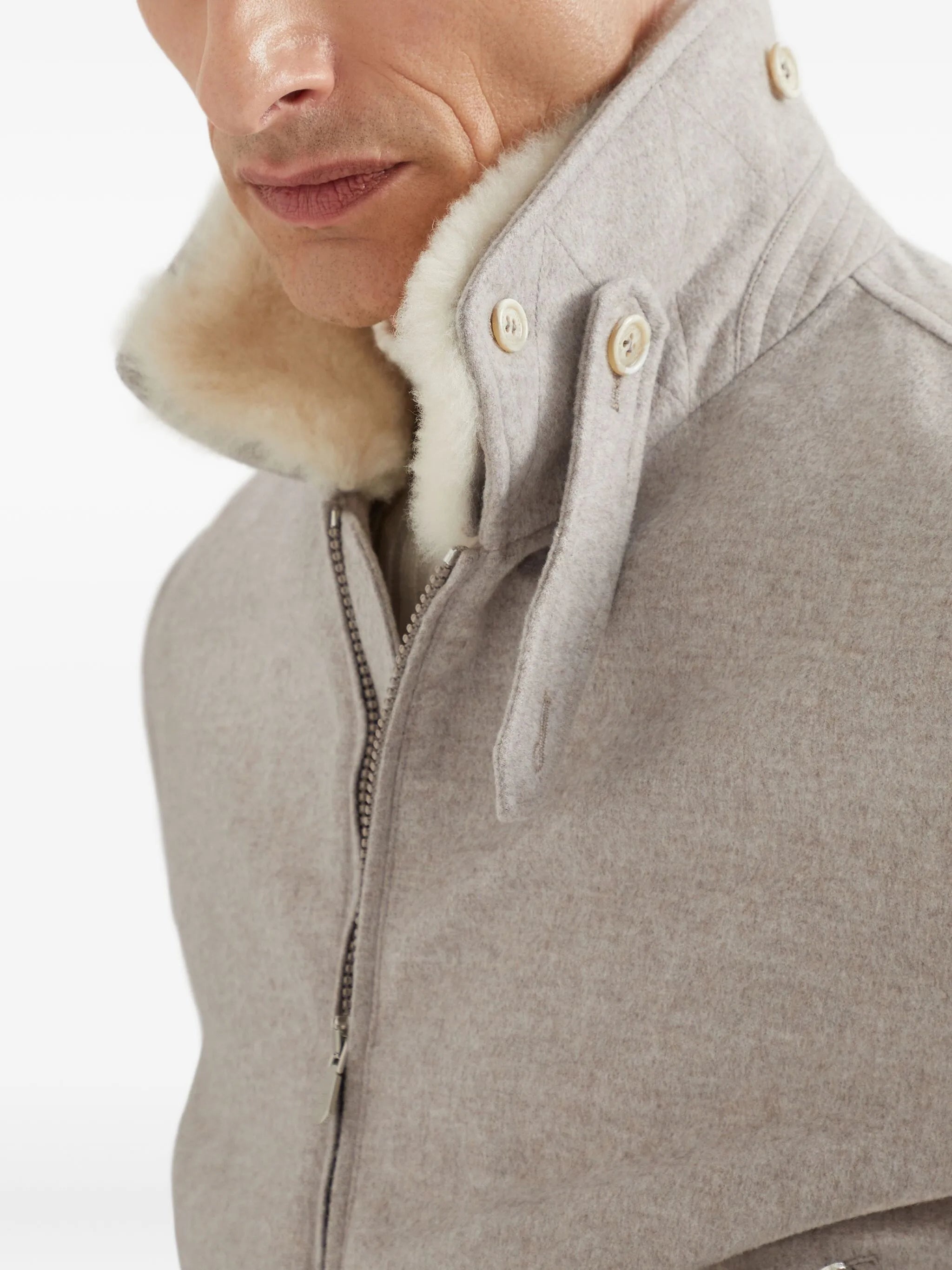 Brunello Cucinelli Cashmere Bomber Jacket - 3