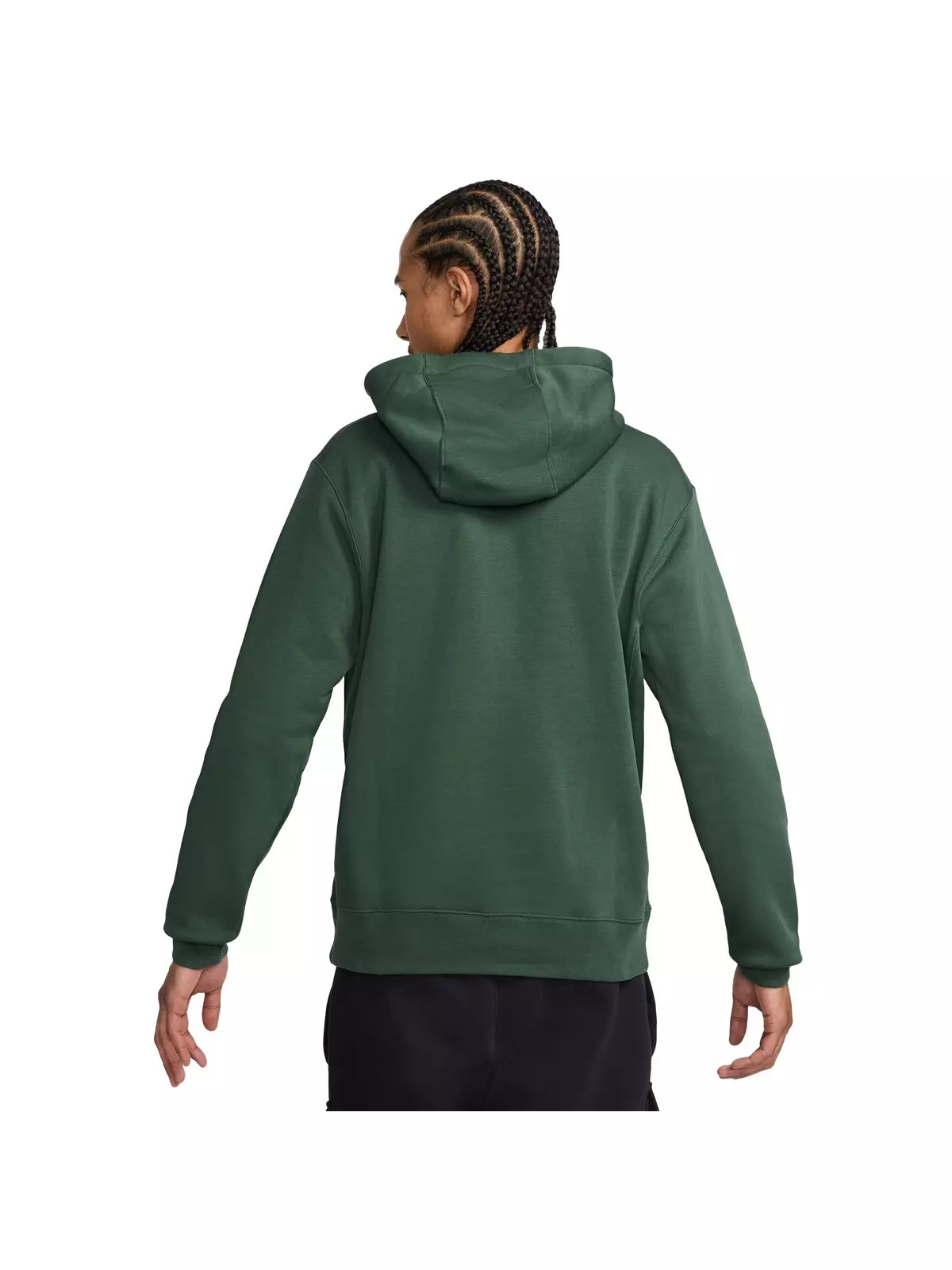 Men's Sportswear Club Fleece Pullover Hoodie-Green - 2