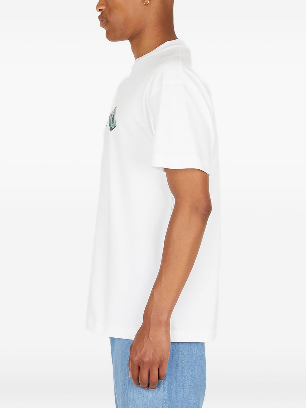 Tilting logo-print T-shirt - 3