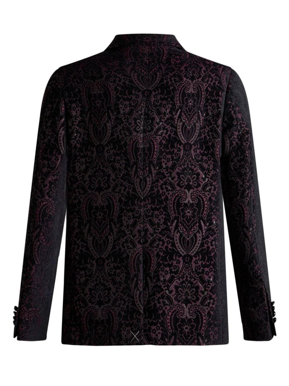 velvet jacquard blazer - 5