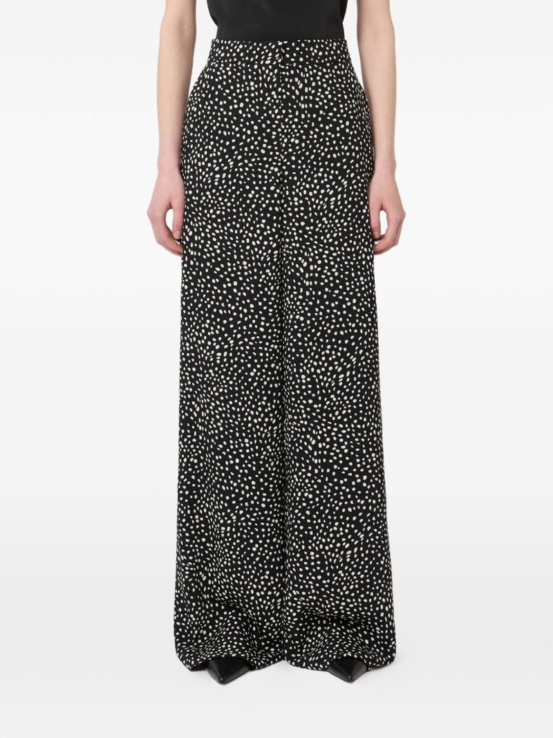 wide-leg print trousers 1