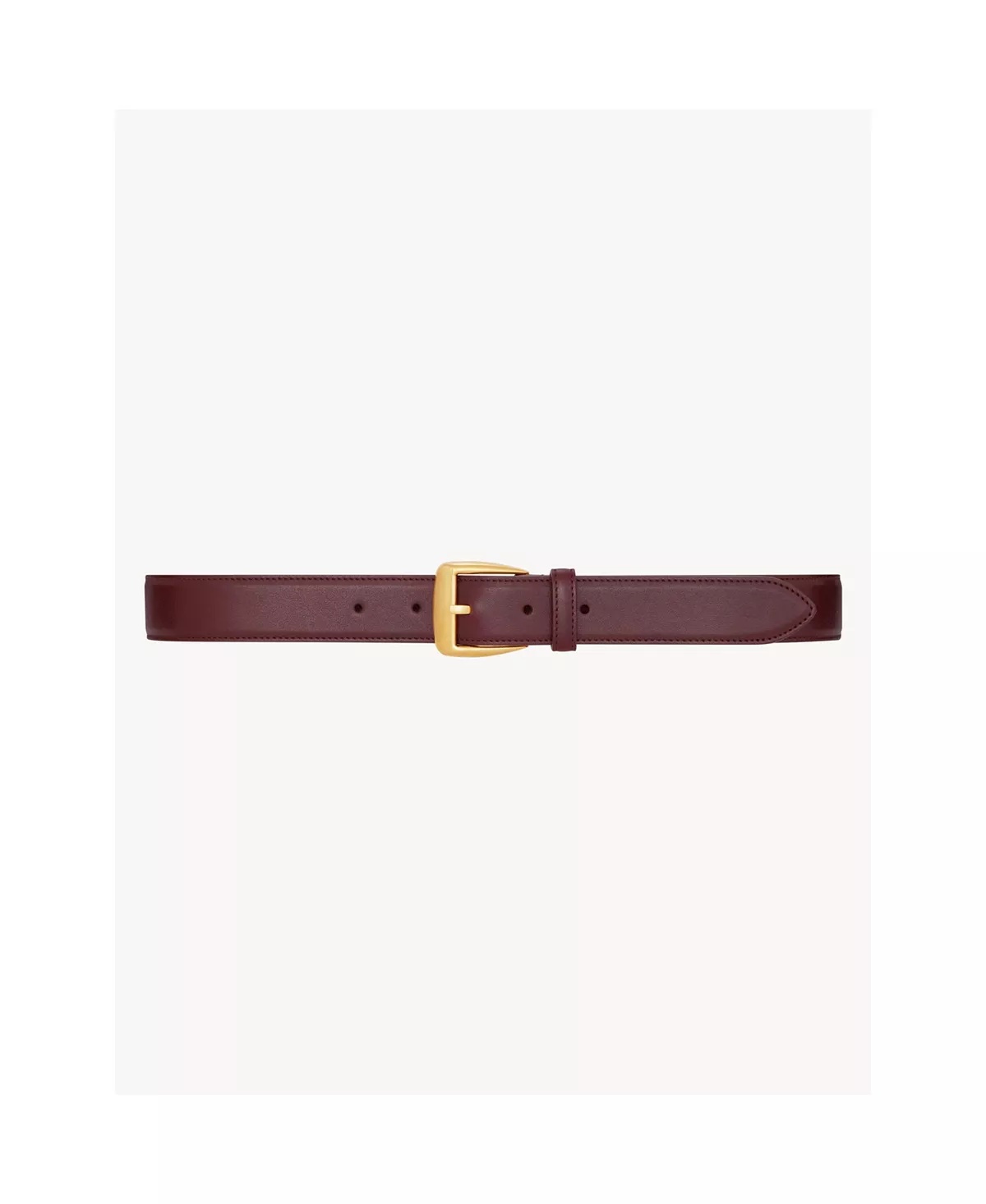 Trapezoid Belt in Grained Leather - 1