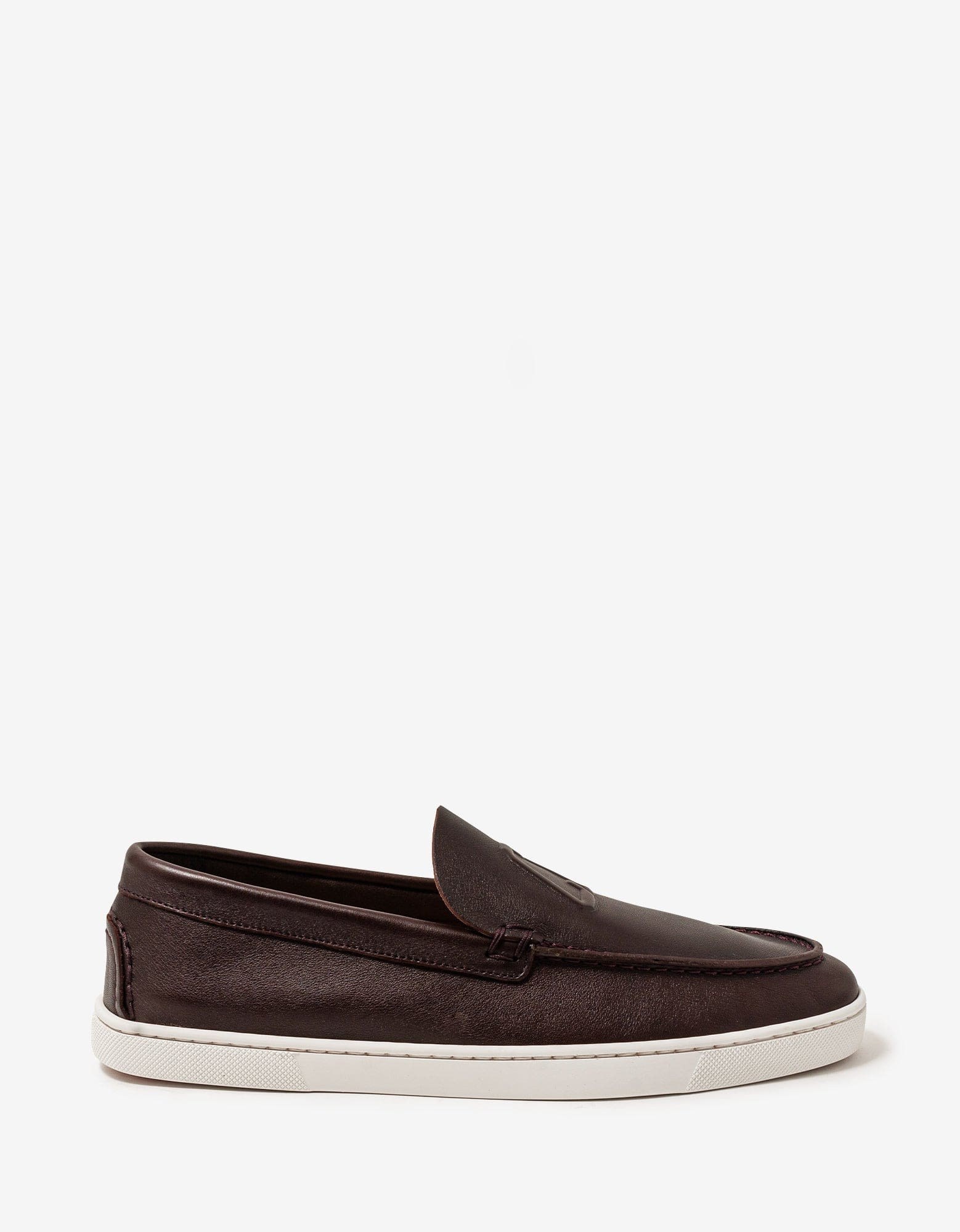 Christian Louboutin Varsiboat Brown Leather Boat Shoes - 2