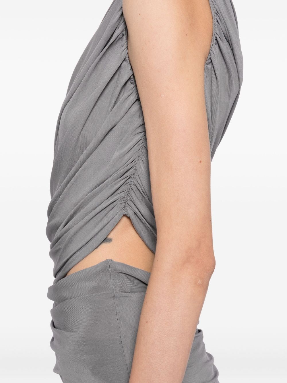 cut-out jersey dress - 5