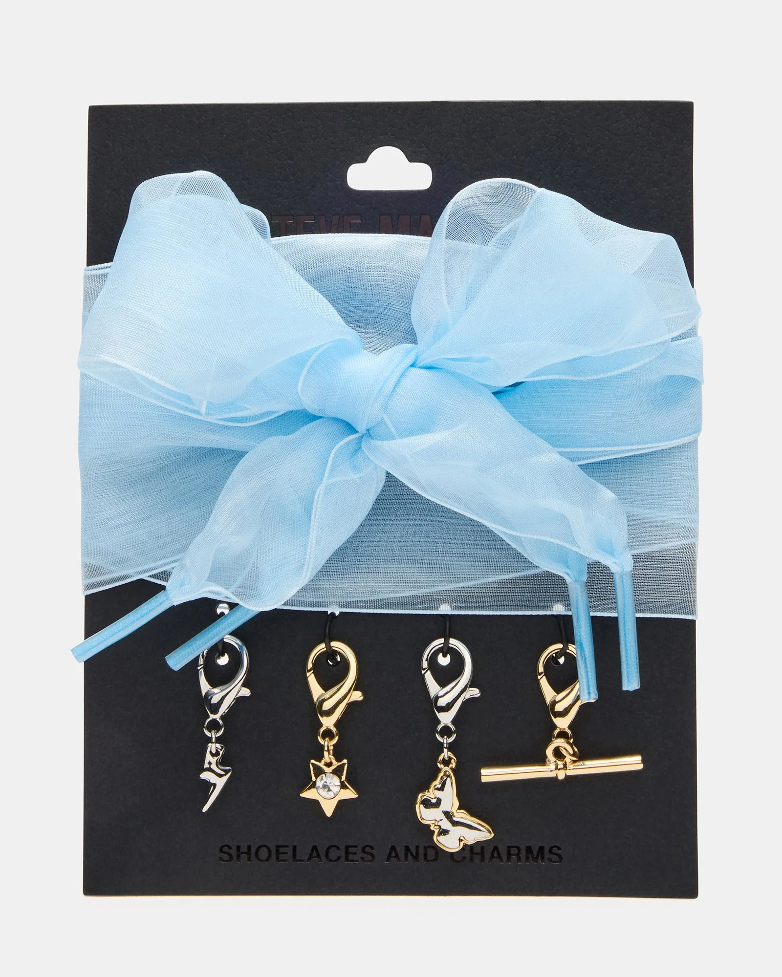 SHOE LACES AND CHARMS BLUE - 1