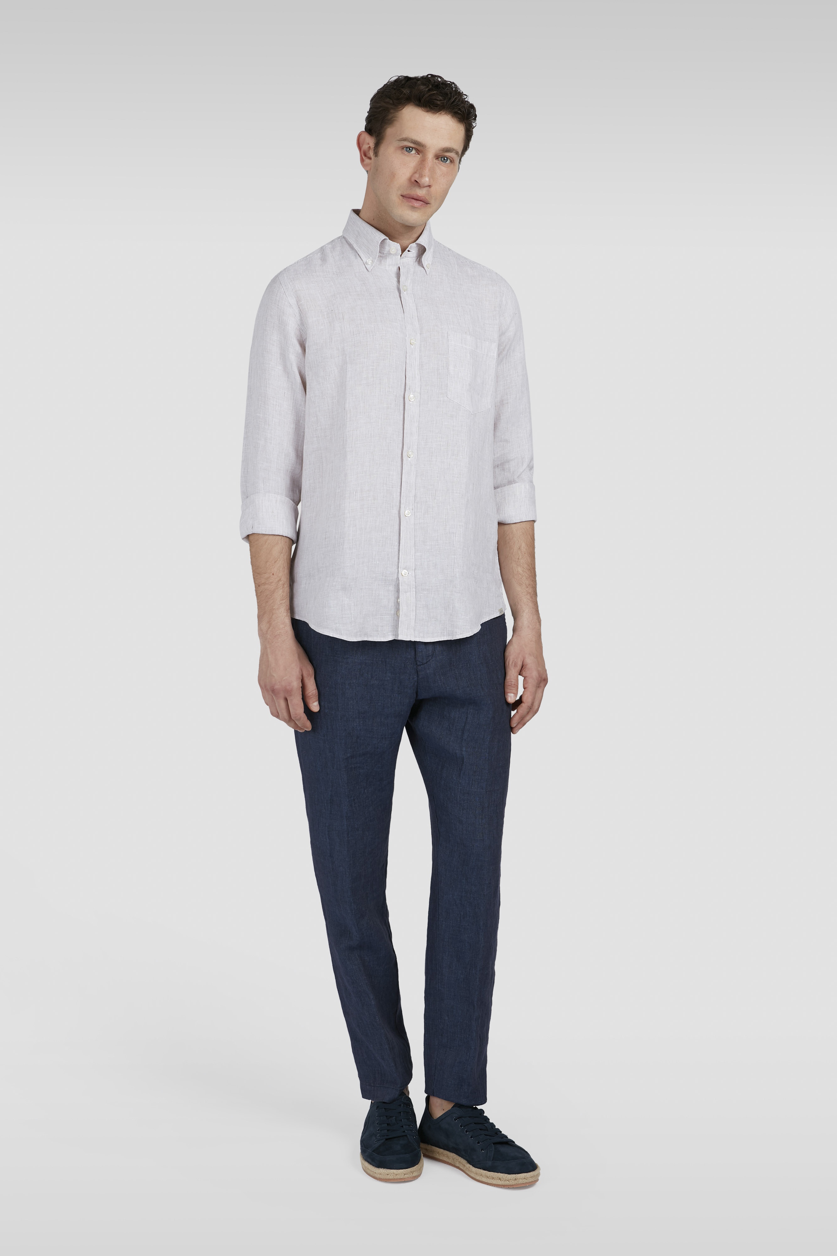 LINEN SEERSUCKER SHIRT - 2