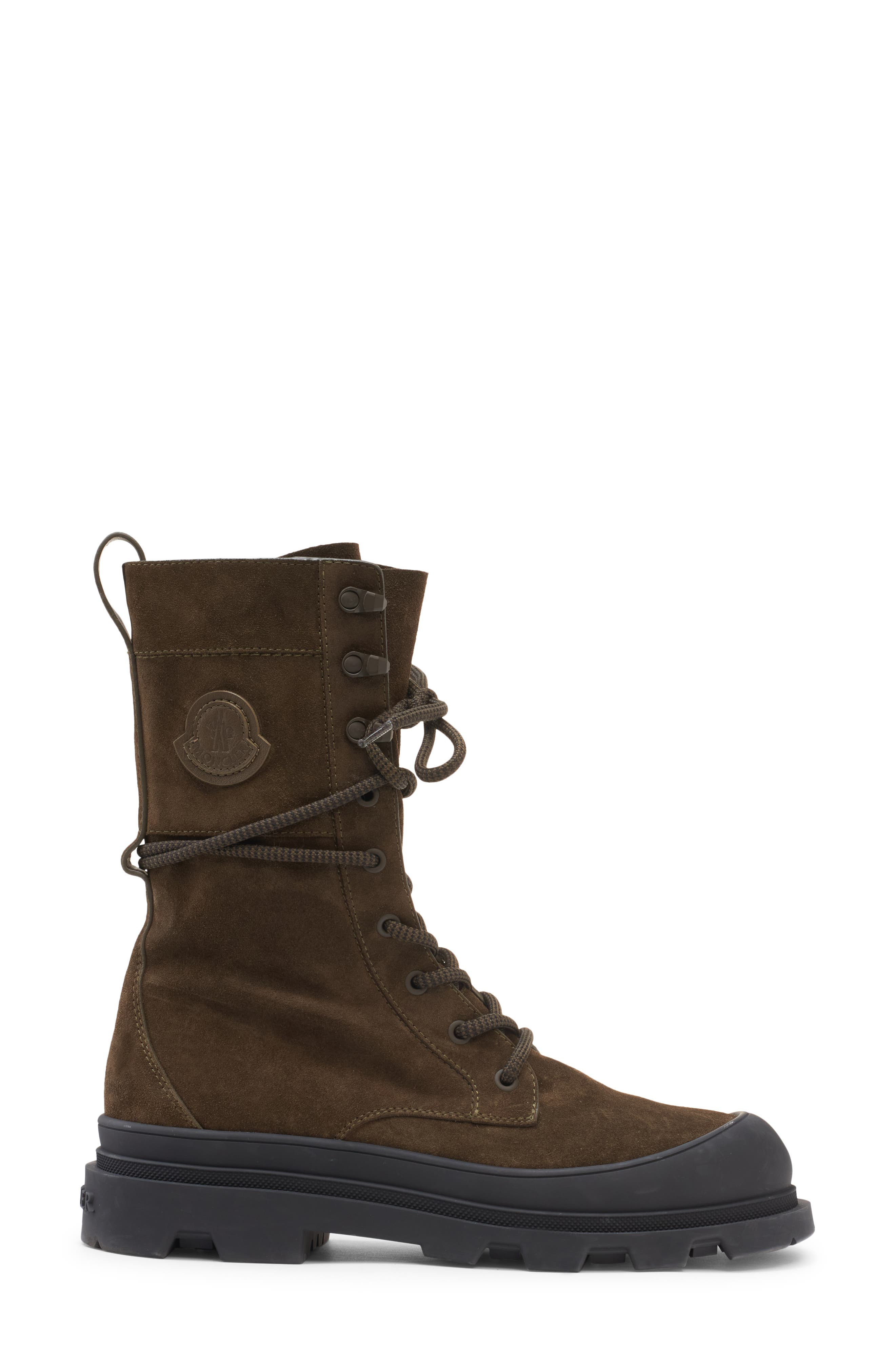 Moncler Vera Lace-Up Boot in Vintage Olive Green at Nordstrom - 3