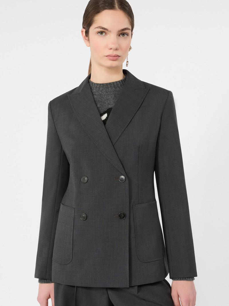 ORNATI Woollen cloth blazer - DARK GREY 5
