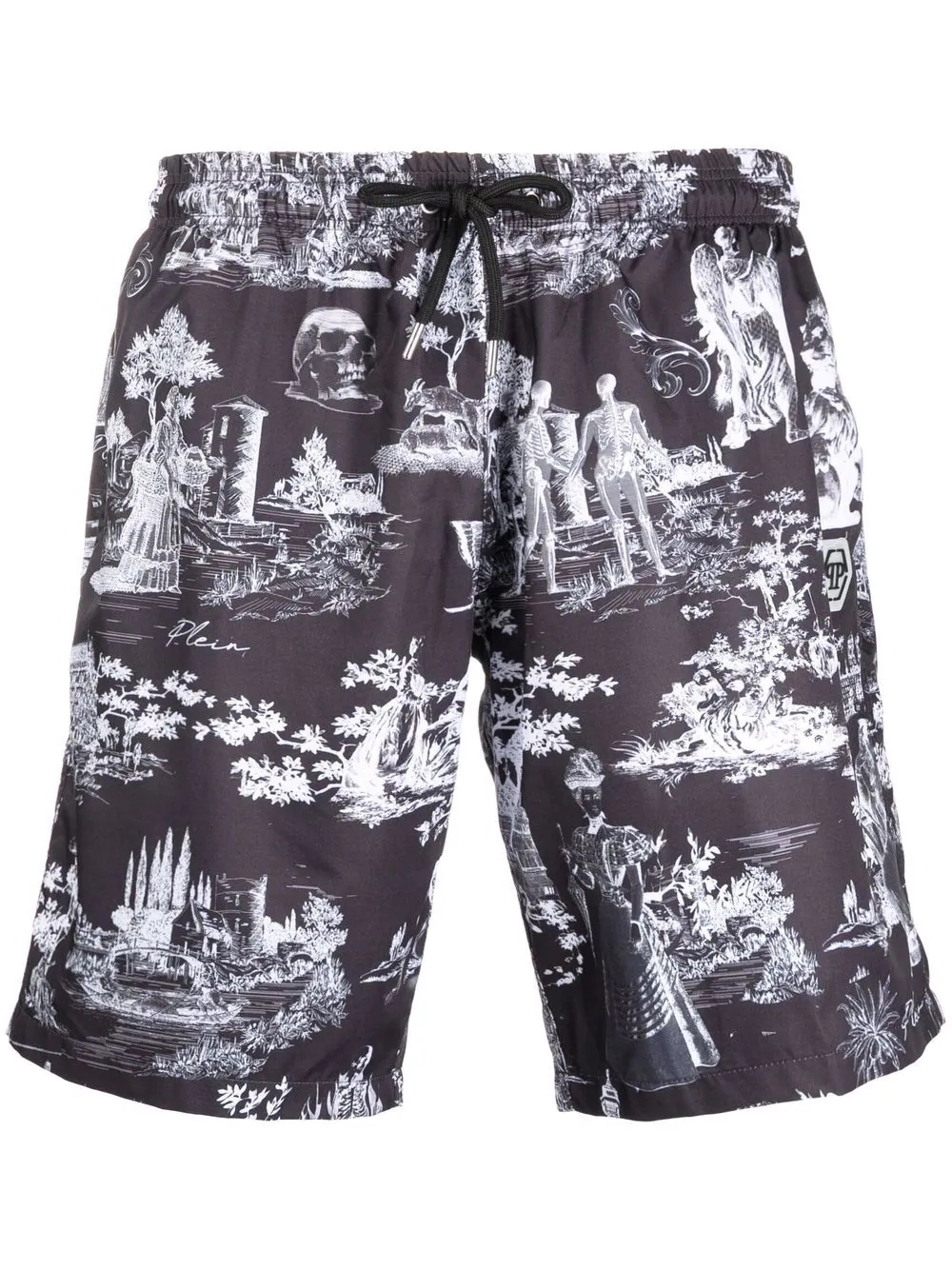 PLEIN-air-print swim shorts - 1