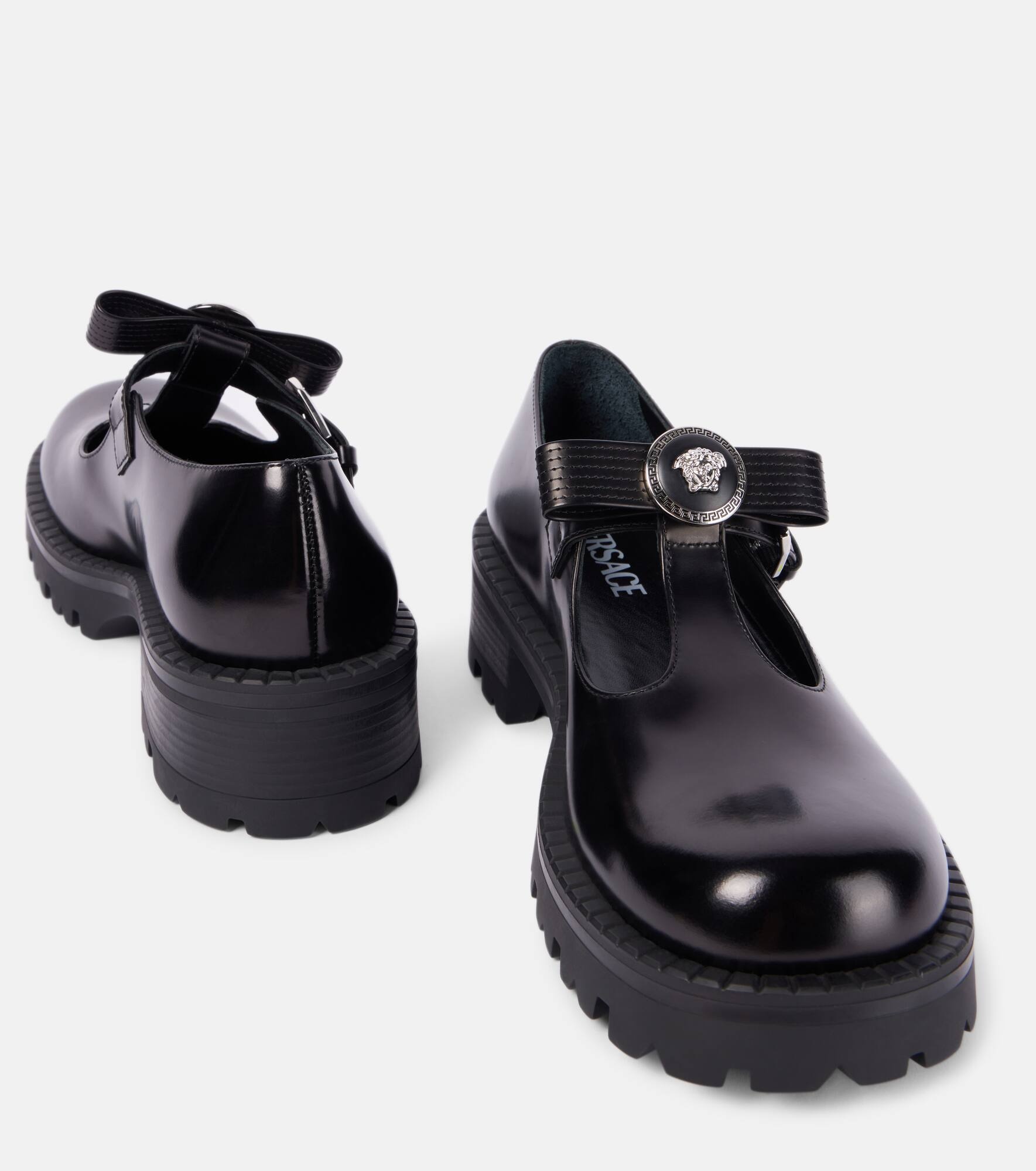 Gianni Ribbon leather flats - 6