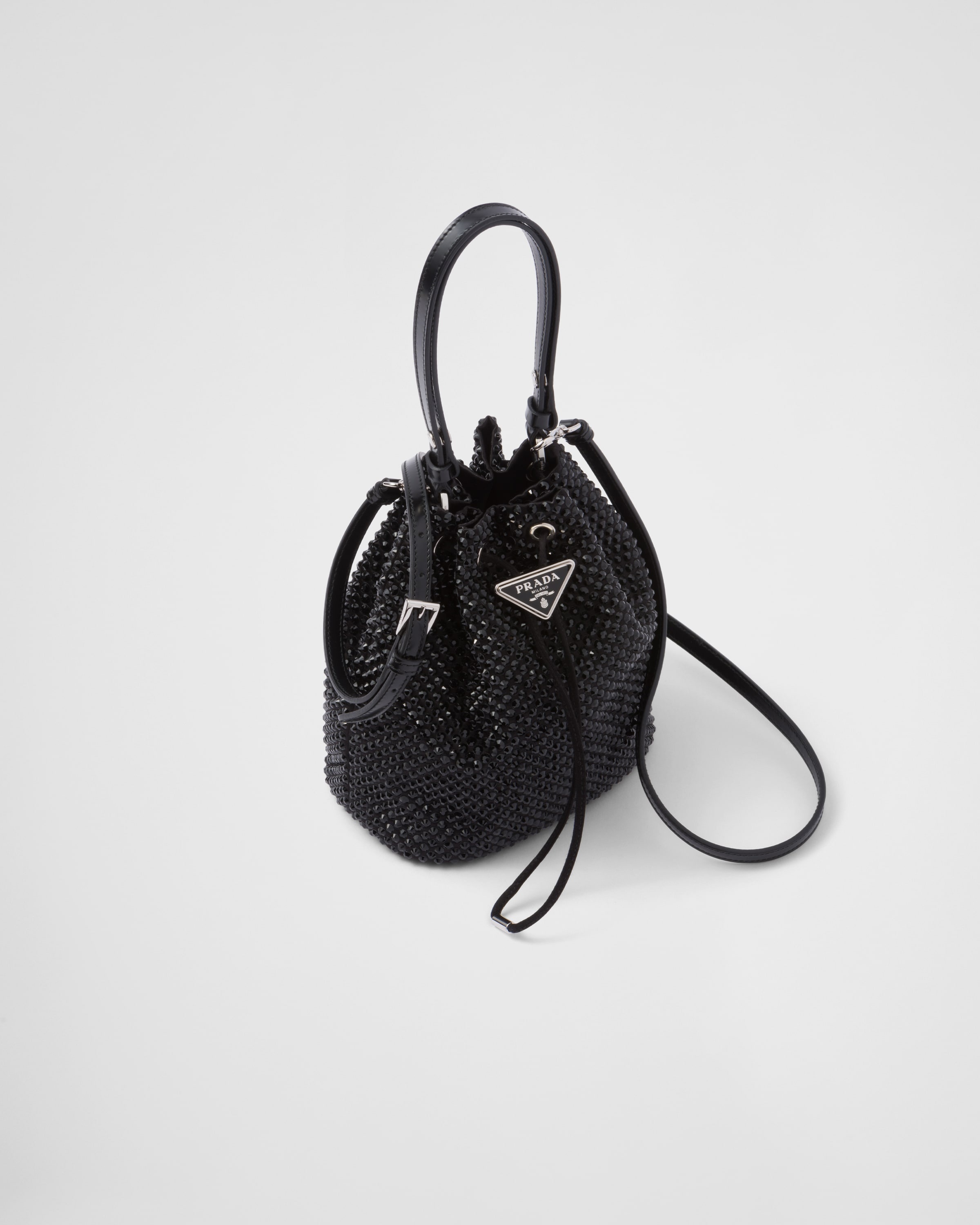 PRADA ストライフミティスカト 31147SOOO16WD F031I Prada Crossbody Flop Camera Bag Black Leather 1BD163 New | eBay