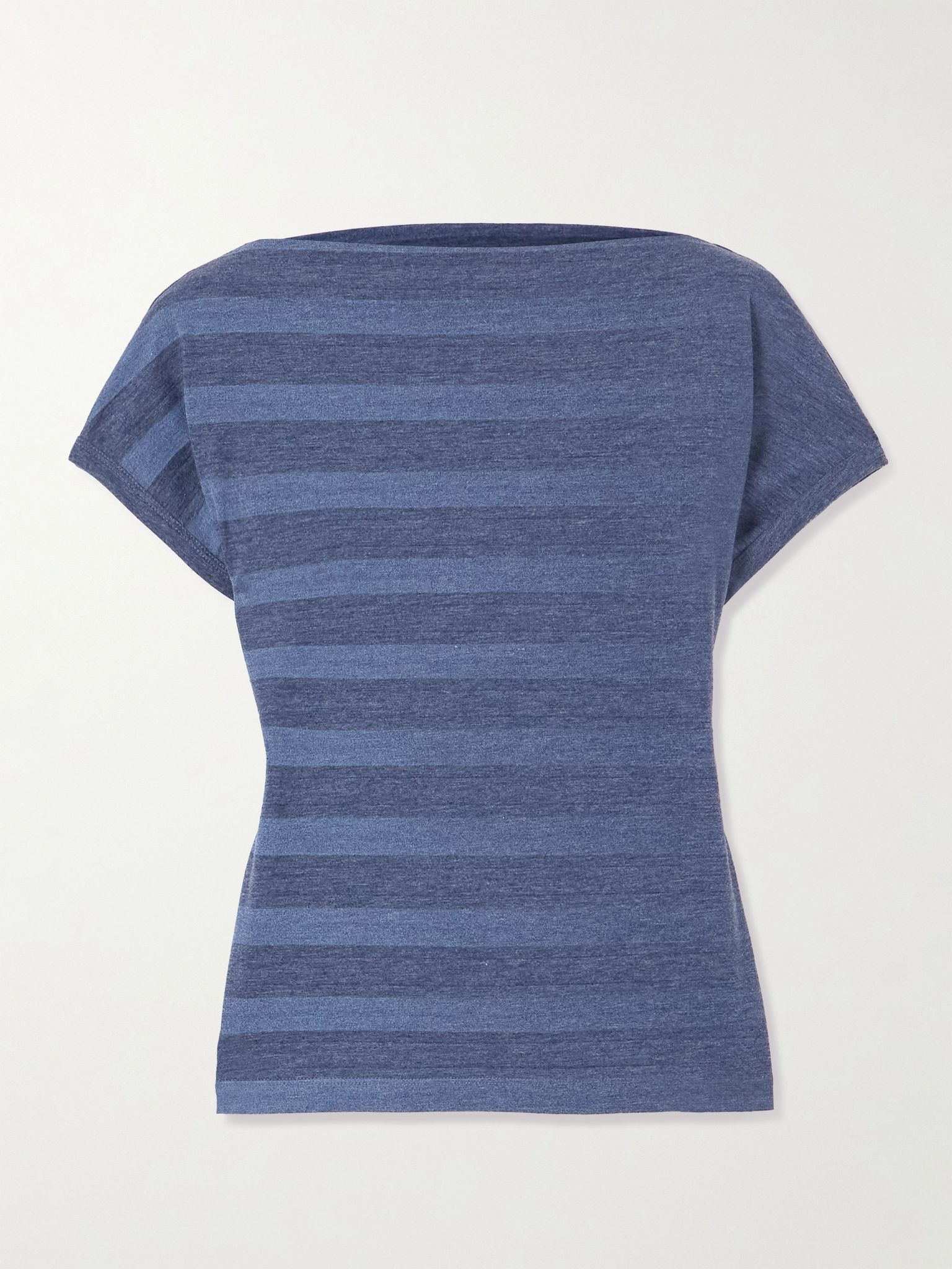 Sailor striped cotton-blend jersey T-shirt Blue - 1