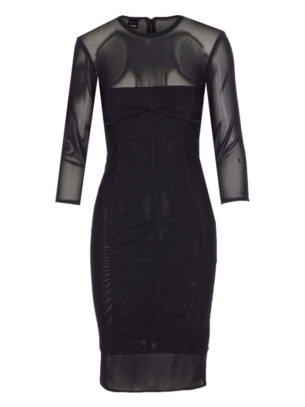 crew-neck midi dress - 1