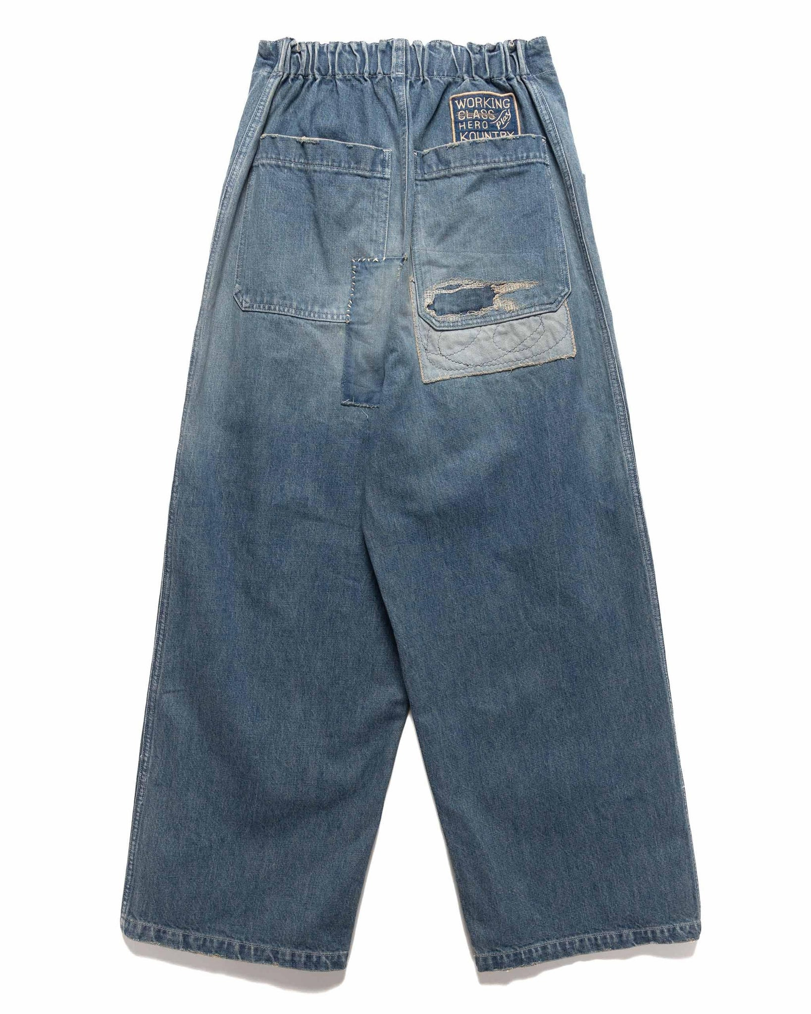 14oz Denim W-Knee EASY Baggy Pants (DIXIE LUMBER Remake) PRO - 5