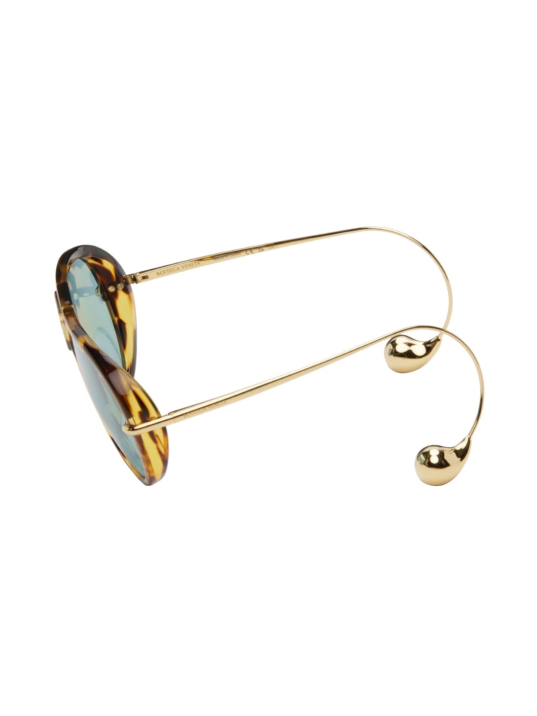 Brown Drop Aviator Sunglasses - 3