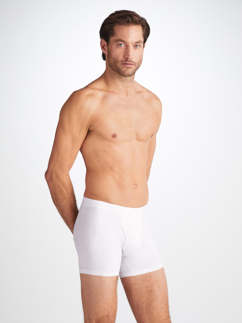 Men's Trunks Jack Pima Cotton Stretch White - 2