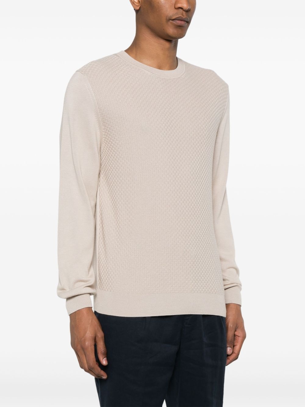 cotton crew-neck sweater - 3